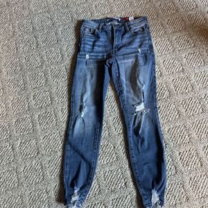 Celebrity Pink Womens Jeans Skinny Jeans THE RIDER sz 5/27 Distressed